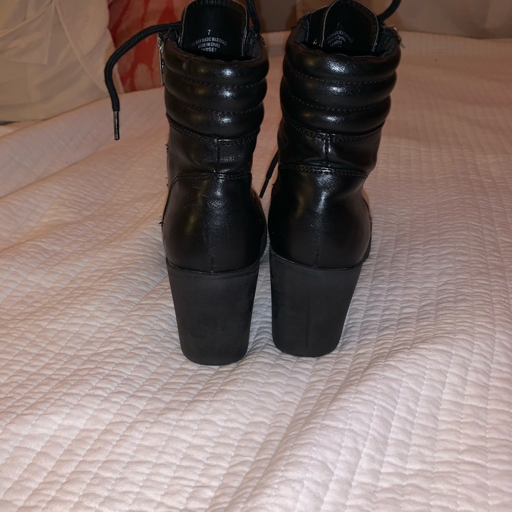 Healed Combat Boots - Picture 5 of 6